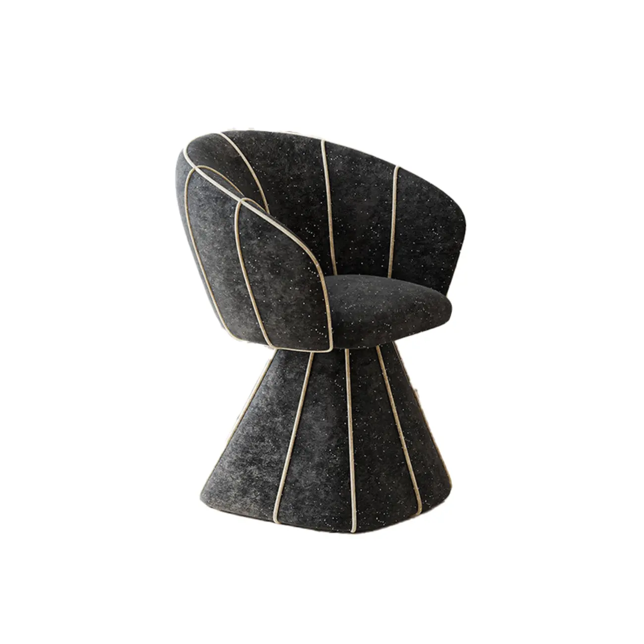 Glam Modern Small Sherpa Low Back Accent Chair with Arms Image - 18 | homeyfad