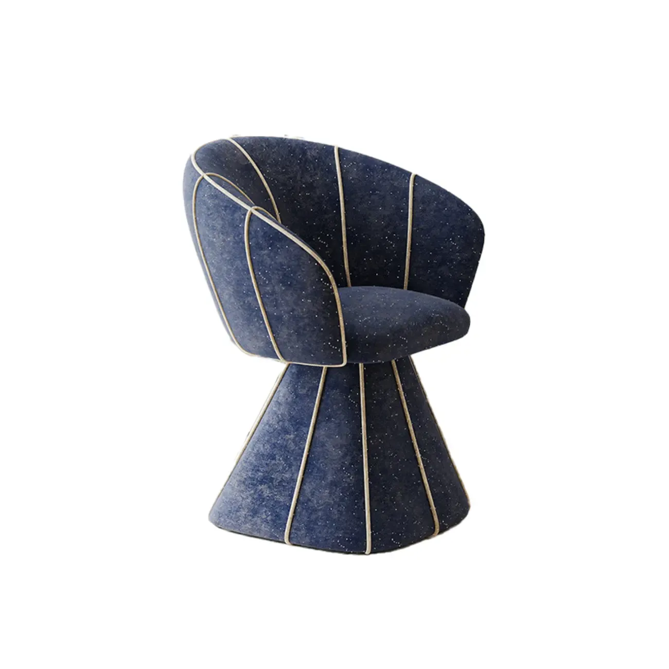 Glam Modern Small Sherpa Low Back Accent Chair with Arms Image - 19