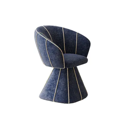 Glam Modern Small Sherpa Low Back Accent Chair with Arms Image - 19