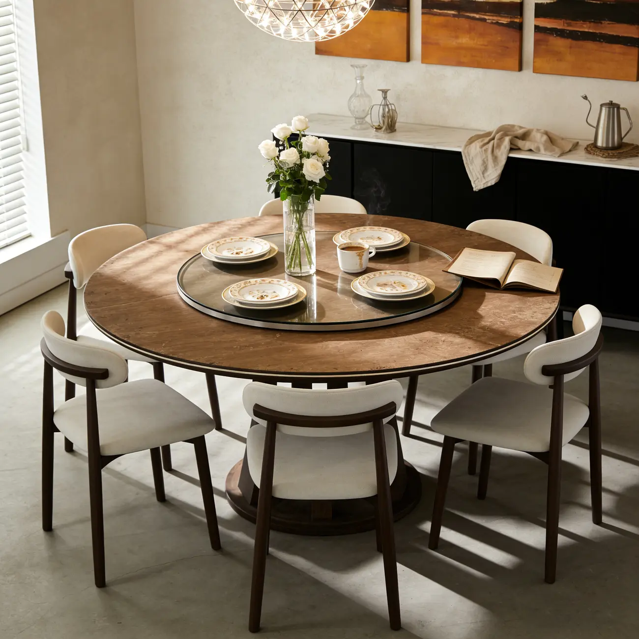 Mid-Century Modern Wooden Dining Chair Set of 2 Image - 3 | homeyfad