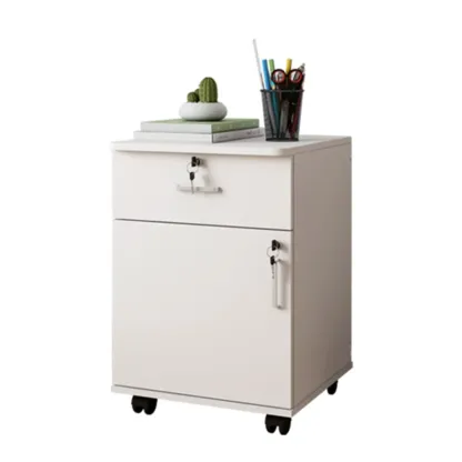 Classic Wooden Filing Cabinets with 3-Locking Drawers for Office Image - 10