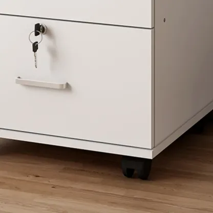 Classic Wooden Filing Cabinets with 3-Locking Drawers for Office Image - 15
