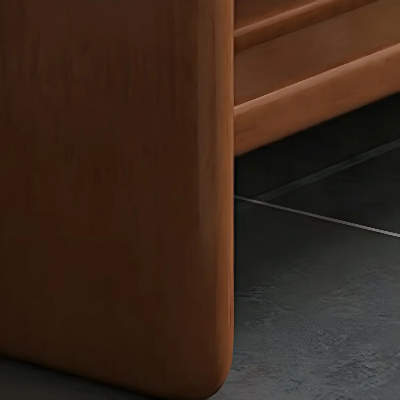 Entryway Natural Wood Shoe Storage Bench with Cushion Image - 6 | homeyfad