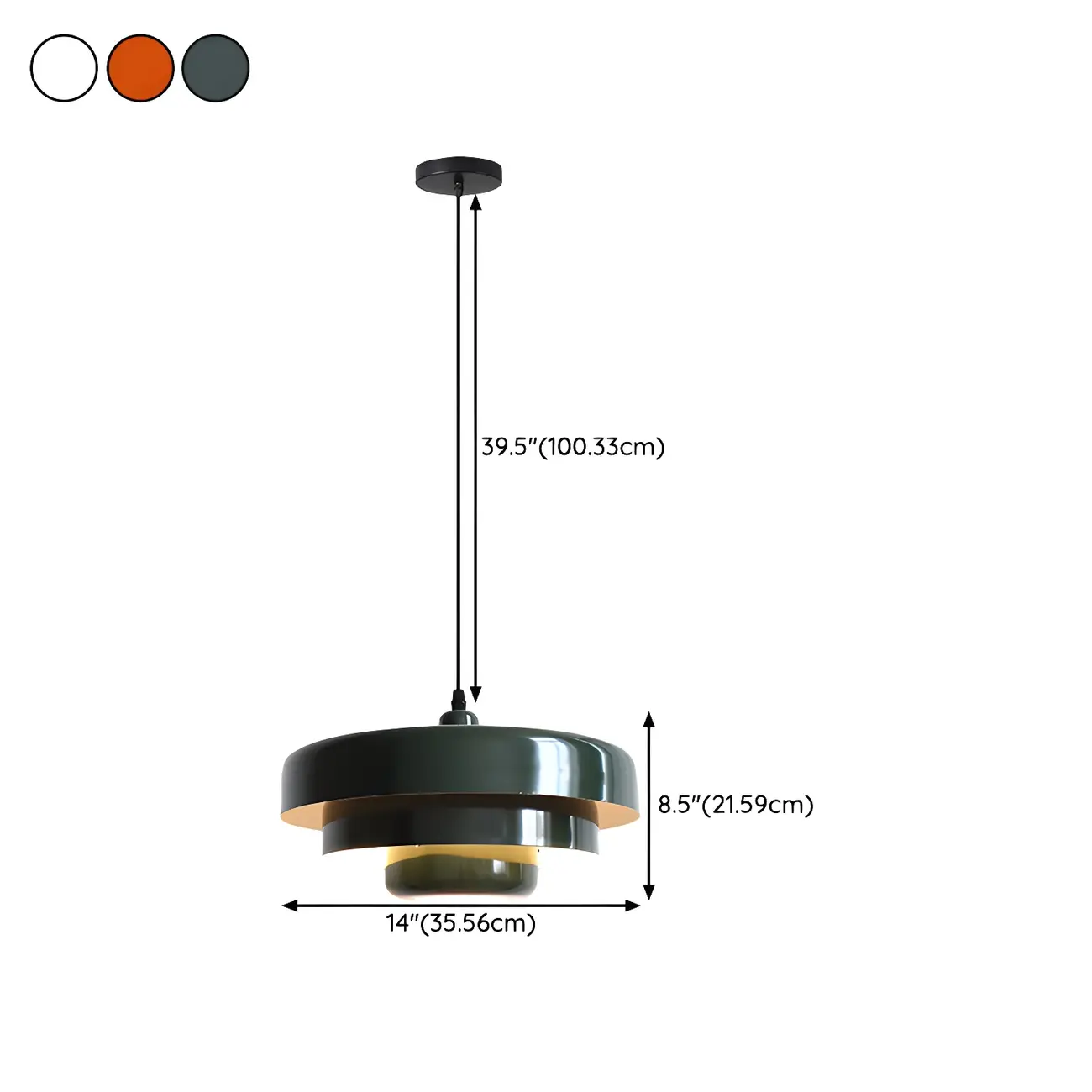 Artistic Adjustable LED Pendant Light for Kitchen Island  #size | homeyfad