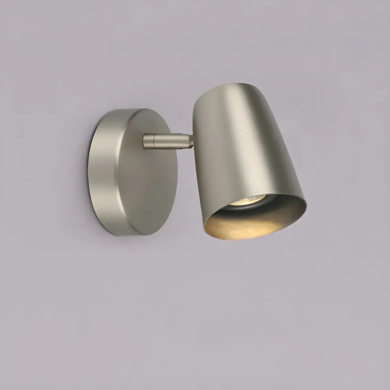 Simplicity 1-Light Cylinder Metal Indoor Adjustable Wall Sconce Image - 2