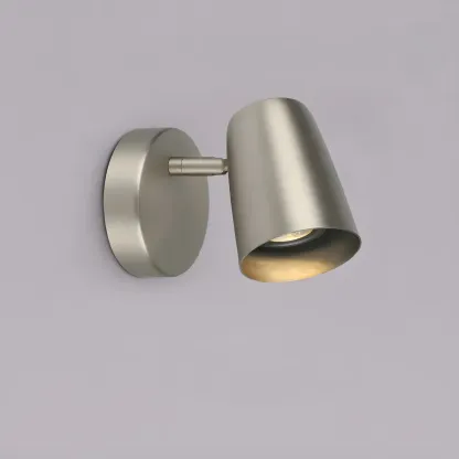 Simplicity 1-Light Cylinder Metal Indoor Adjustable Wall Sconce Image - 2