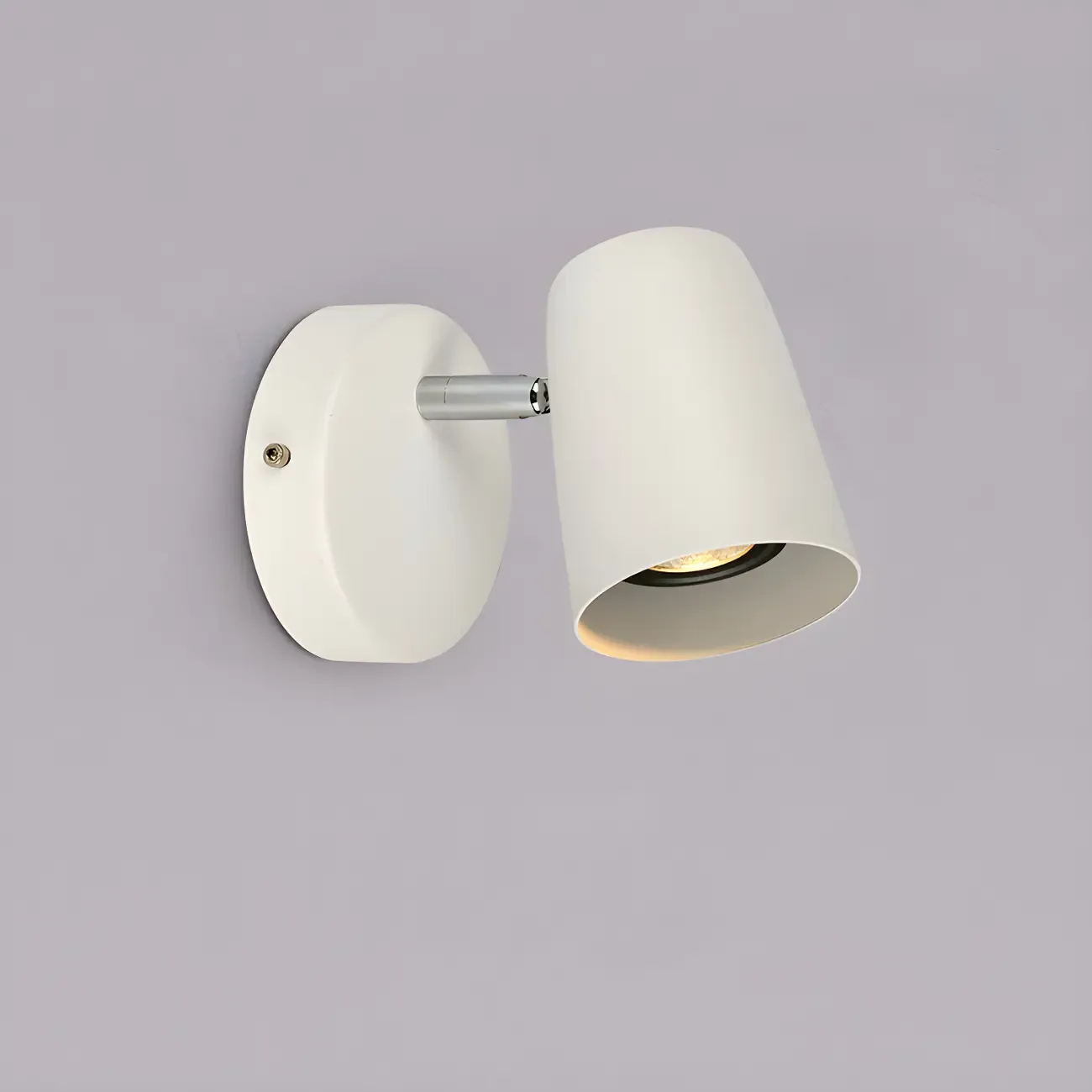 Simplicity 1-Light Cylinder Metal Indoor Adjustable Wall Sconce Image - 3