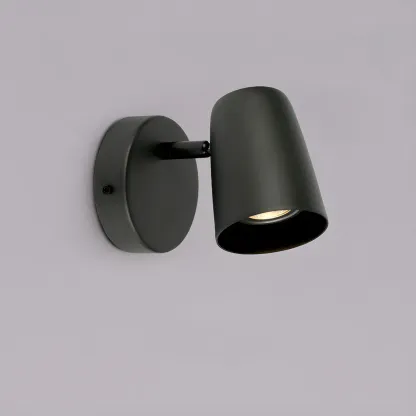 Simplicity 1-Light Cylinder Metal Indoor Adjustable Wall Sconce Image - 5