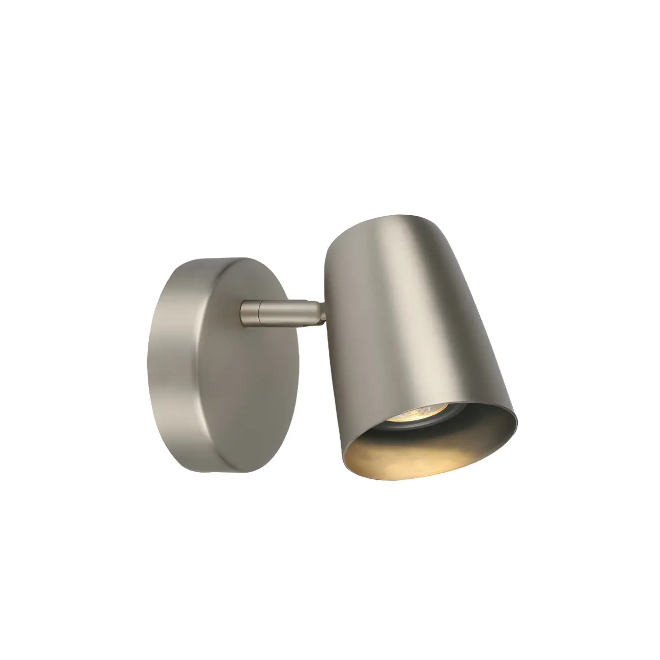 Simplicity 1-Light Cylinder Metal Indoor Adjustable Wall Sconce Image - 8 | homeyfad