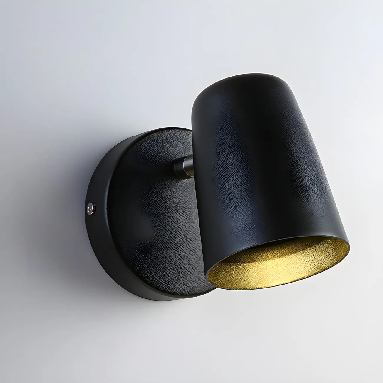 Simplicity 1-Light Cylinder Metal Indoor Adjustable Wall Sconce Image - 11 | homeyfad