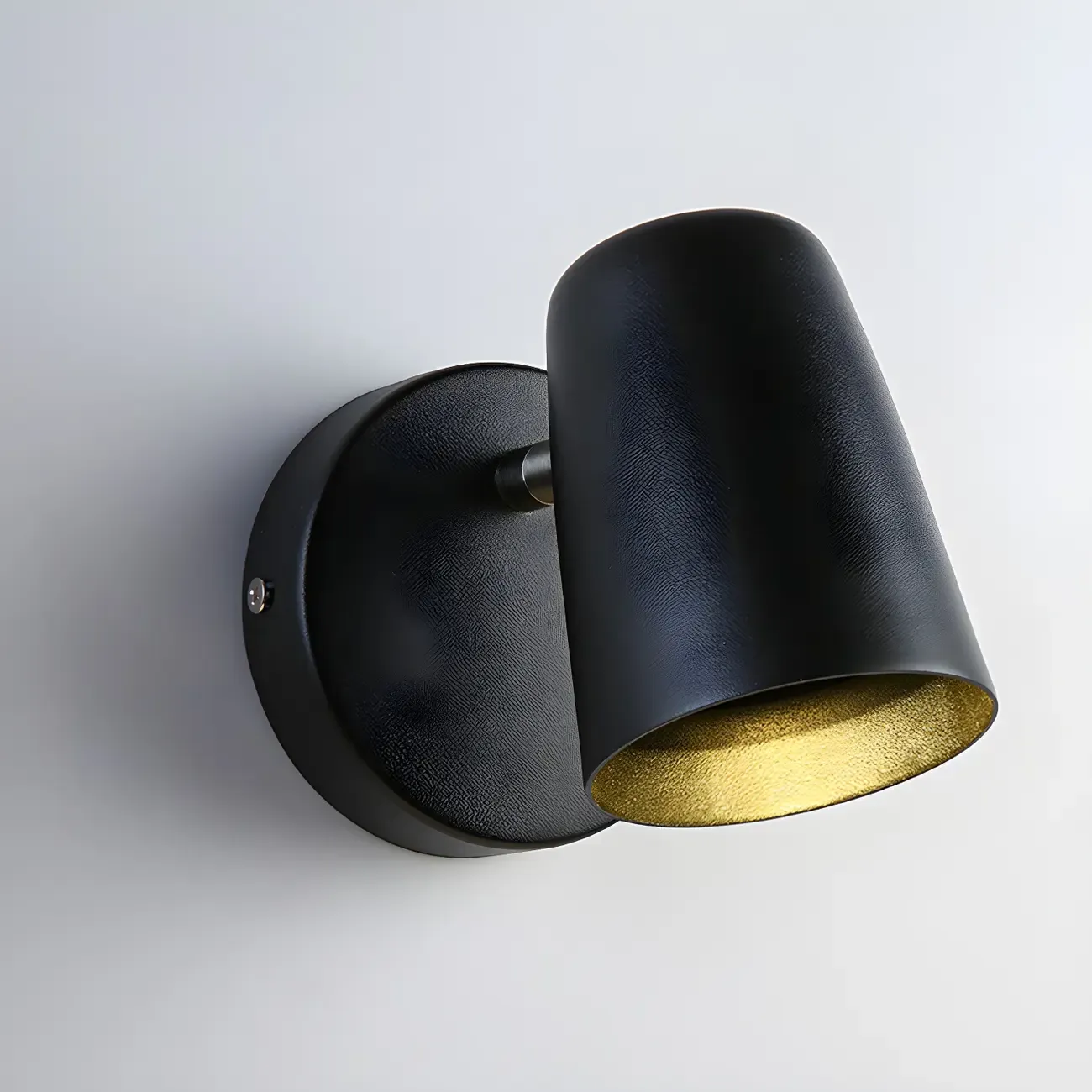 Simplicity 1-Light Cylinder Metal Indoor Adjustable Wall Sconce Image - 11