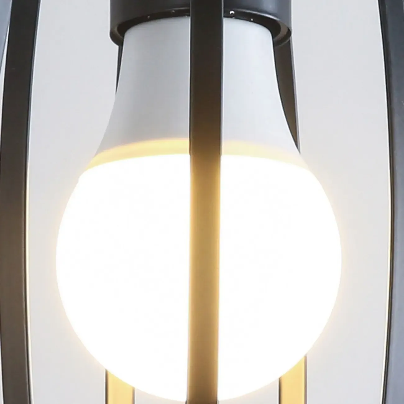 Industrial Black Geometric Adjustable Pendant Light Image - 8