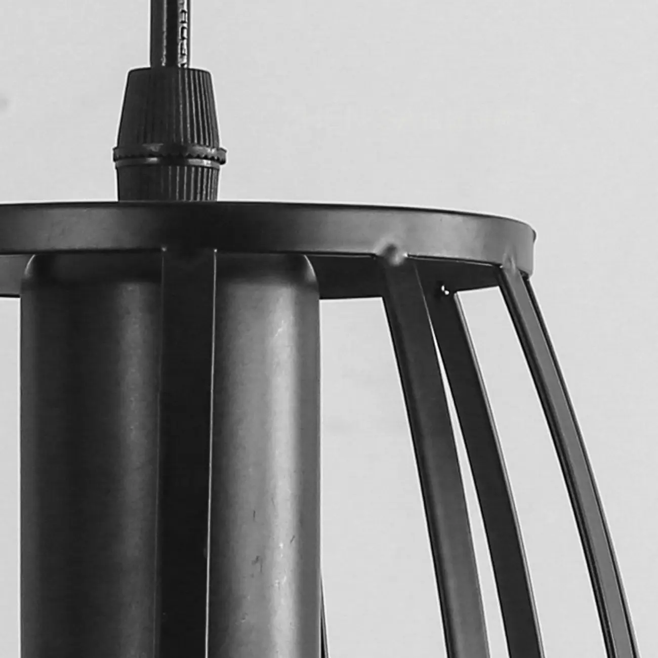 Industrial Black Geometric Adjustable Pendant Light Image - 9 | homeyfad