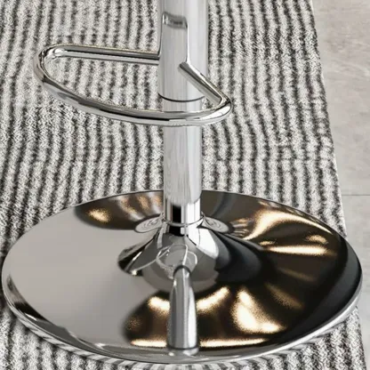 Minimalist Acrylic Adjustable Bar Stools with Cushion for Kitchen Image - 14