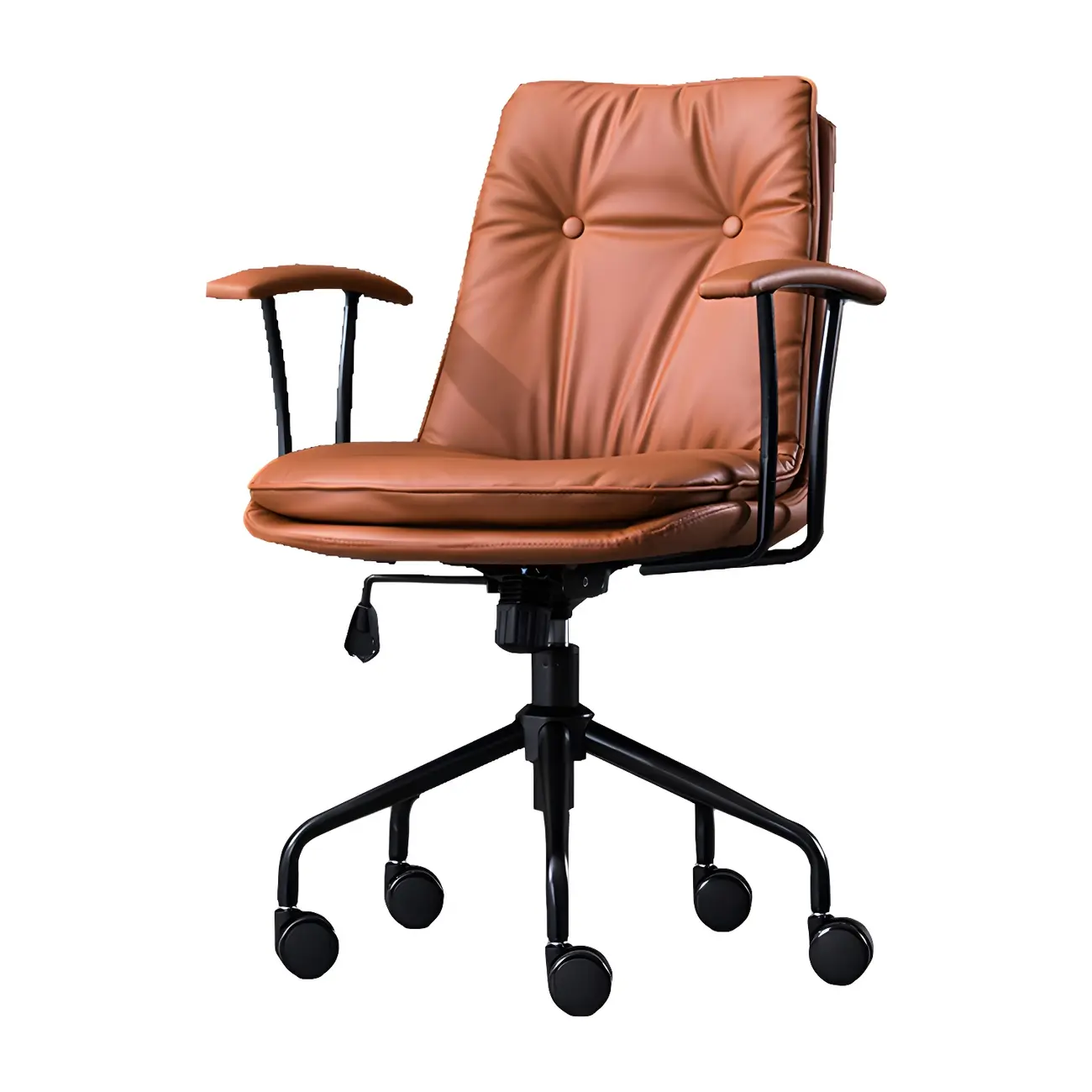 Modern Leather Adjustable Swivel Office Chair Image - 19 | homeyfad