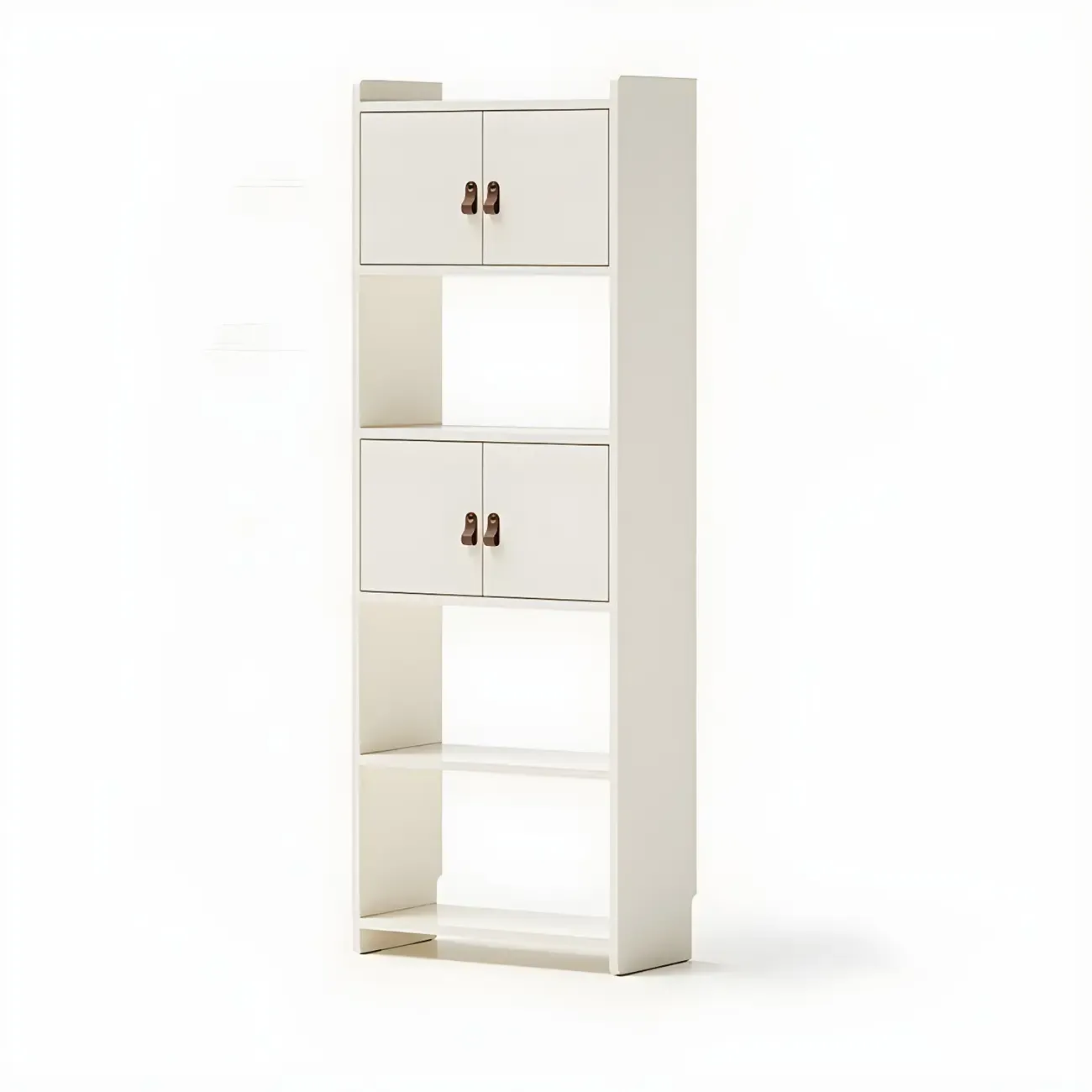 Rustic Brown Cabinets Storage Wood Bookshelf Image - 15