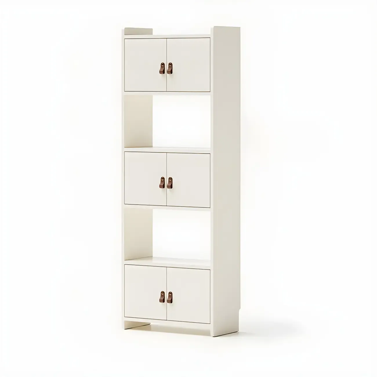 Rustic Brown Cabinets Storage Wood Bookshelf Image - 16