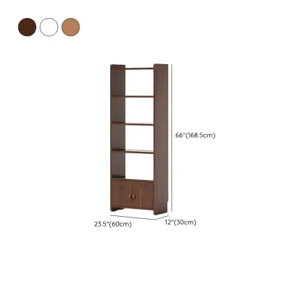 Rustic Brown Cabinets Storage Wood Bookshelf #size