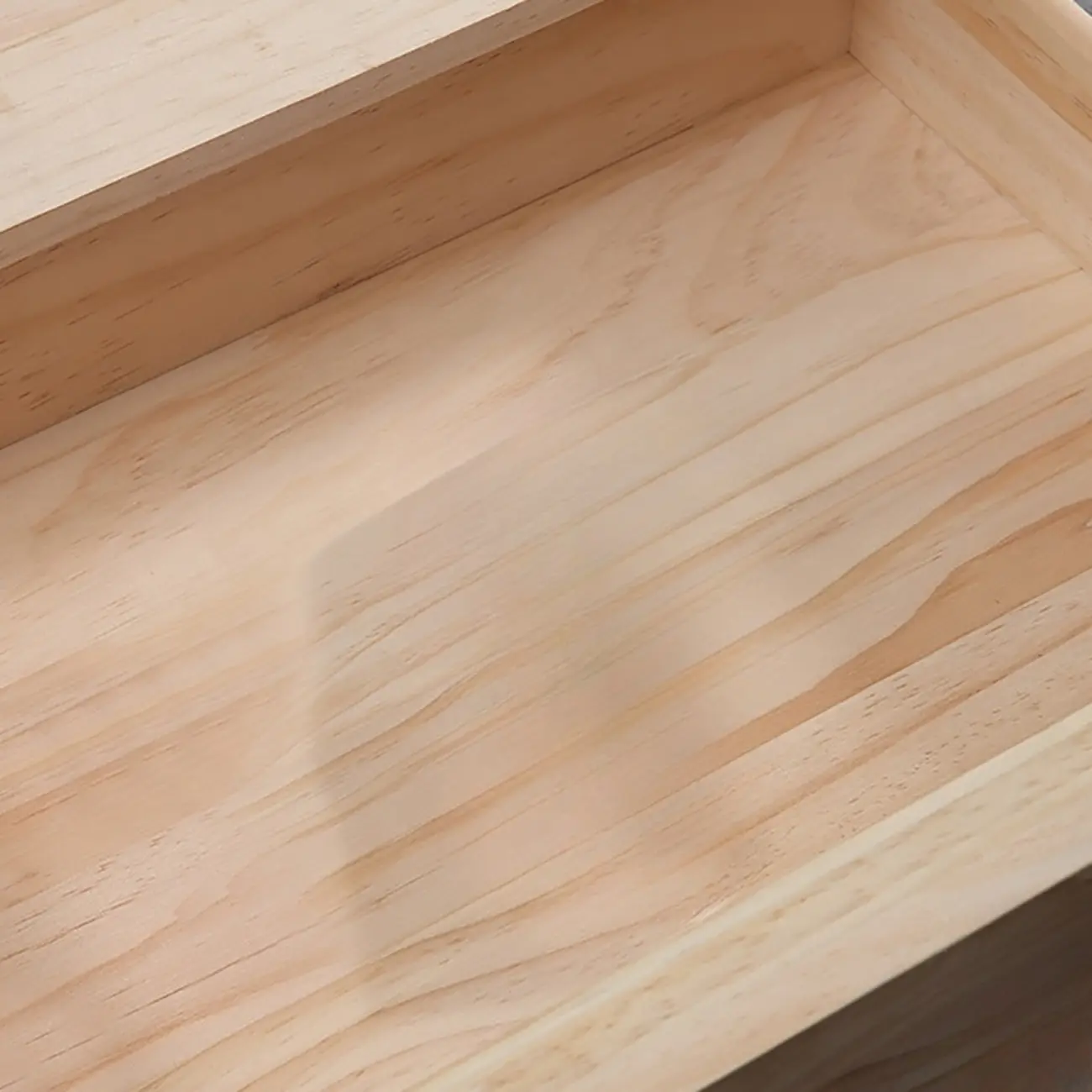 Contemporary White Wooden TV Stand with Drawers and Cabinet Image - 9 | homeyfad