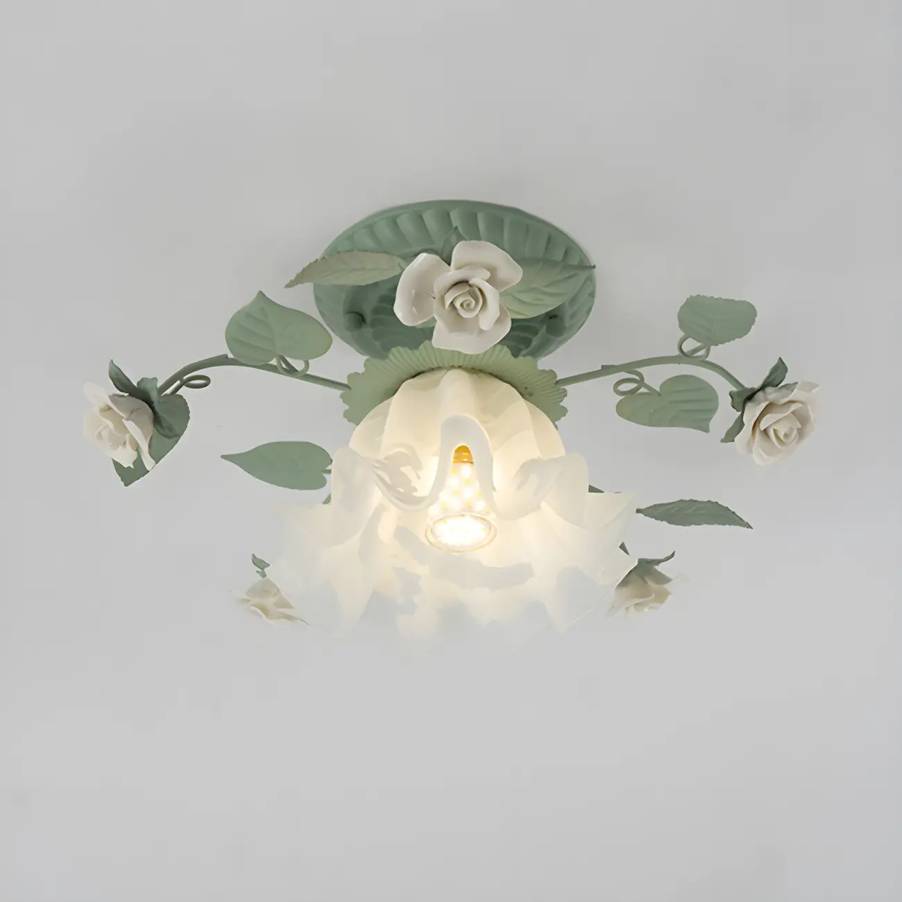 Elegant Mini Flower Semi Flush Mount LED Light for Indoor Image - 3 | homeyfad