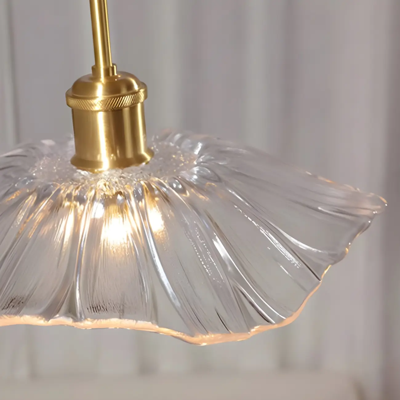 Modern Glass Semi-Flush Ceiling Light for Living Spaces Image - 10 | homeyfad