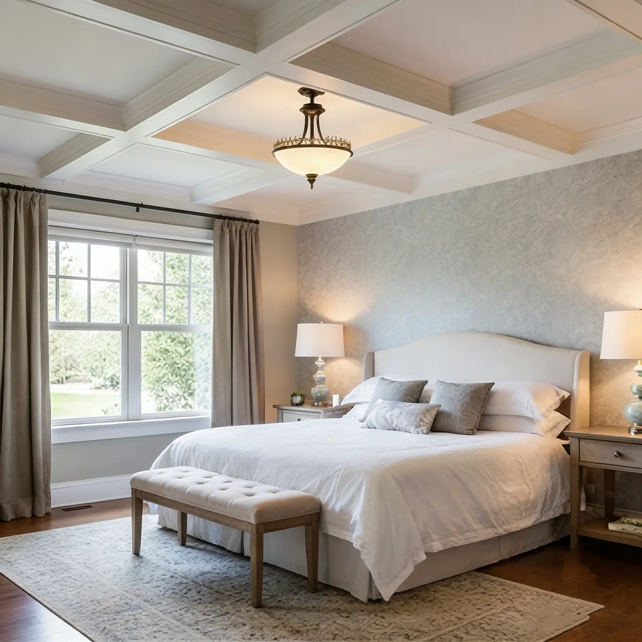 Traditional Black Round Frosted Glass Chandelier Image - 3 | homeyfad