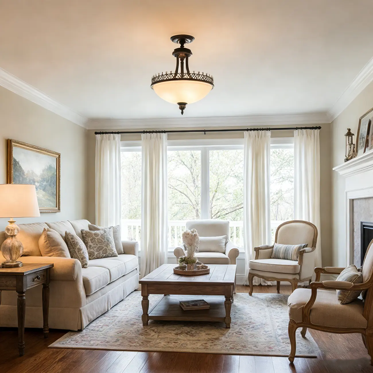 Traditional Black Round Frosted Glass Chandelier Image - 4 | homeyfad