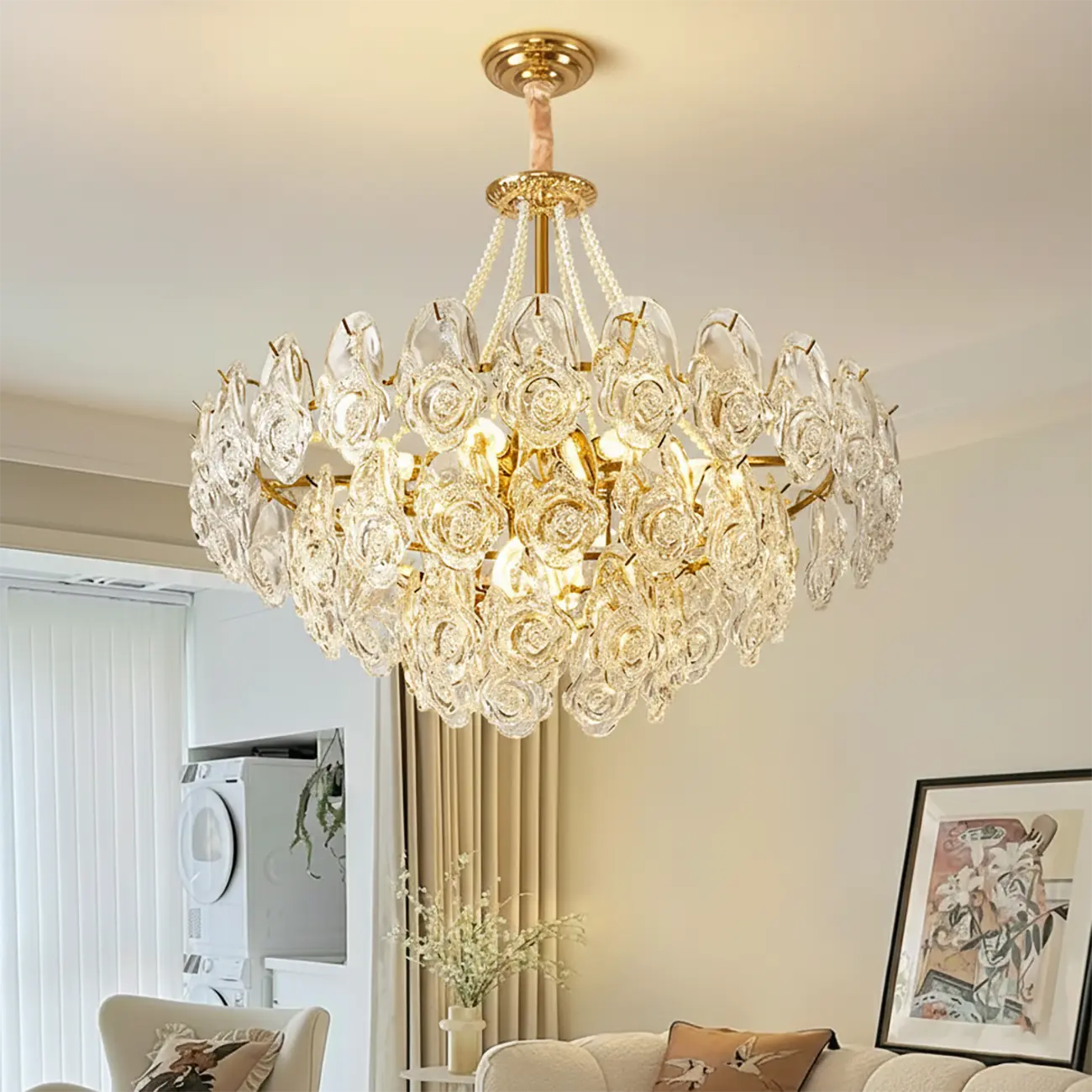 Luxury Geometric Orb Chandelier With Adjustable Chain Image - 1 | homeyfad