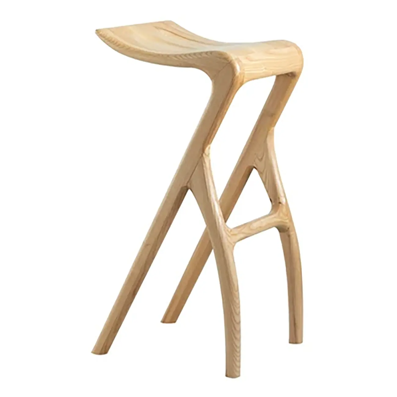 Counter Height Backless Wood Minimalist Bar Stools Image - 13 | homeyfad