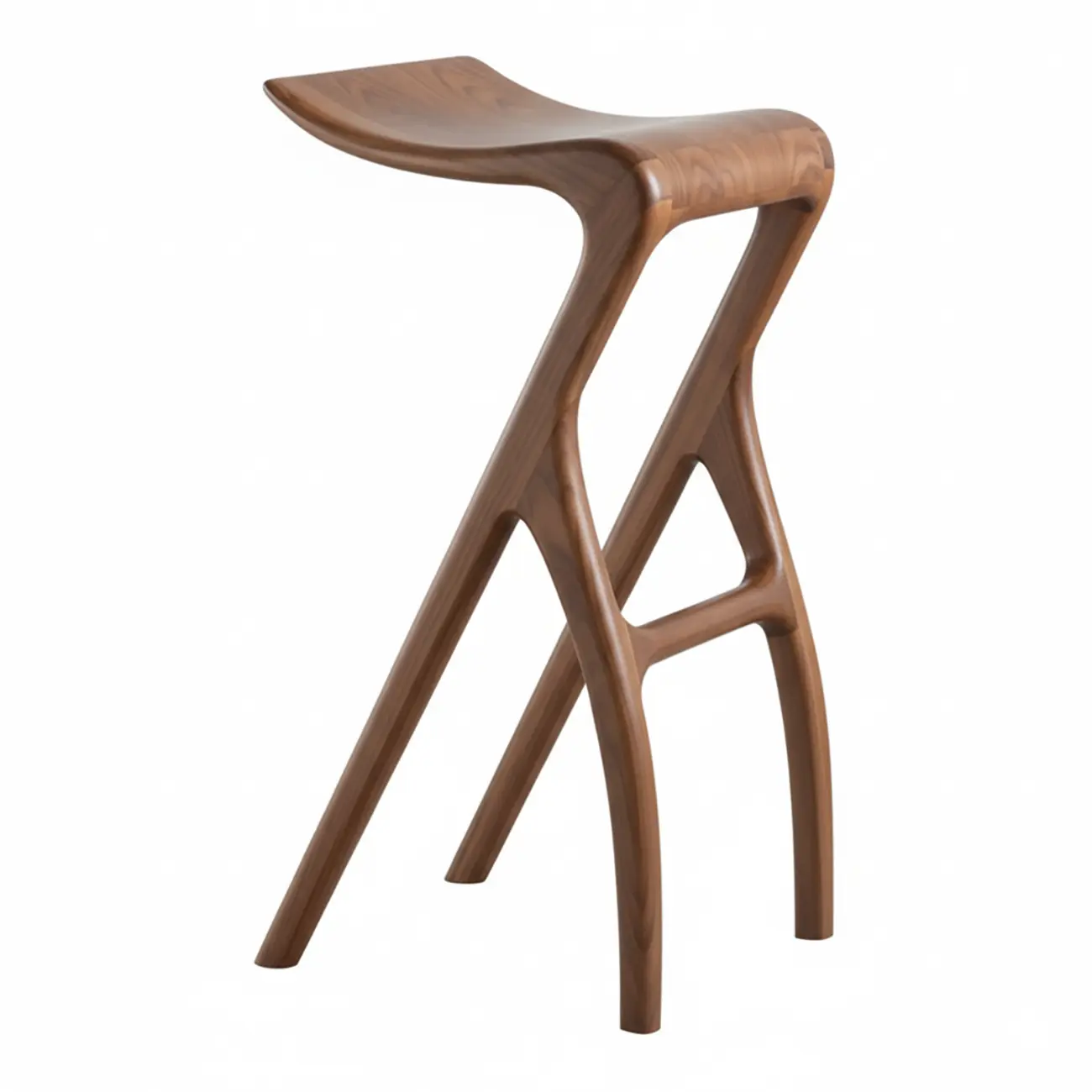 Counter Height Backless Wood Minimalist Bar Stools Image - 14 | homeyfad