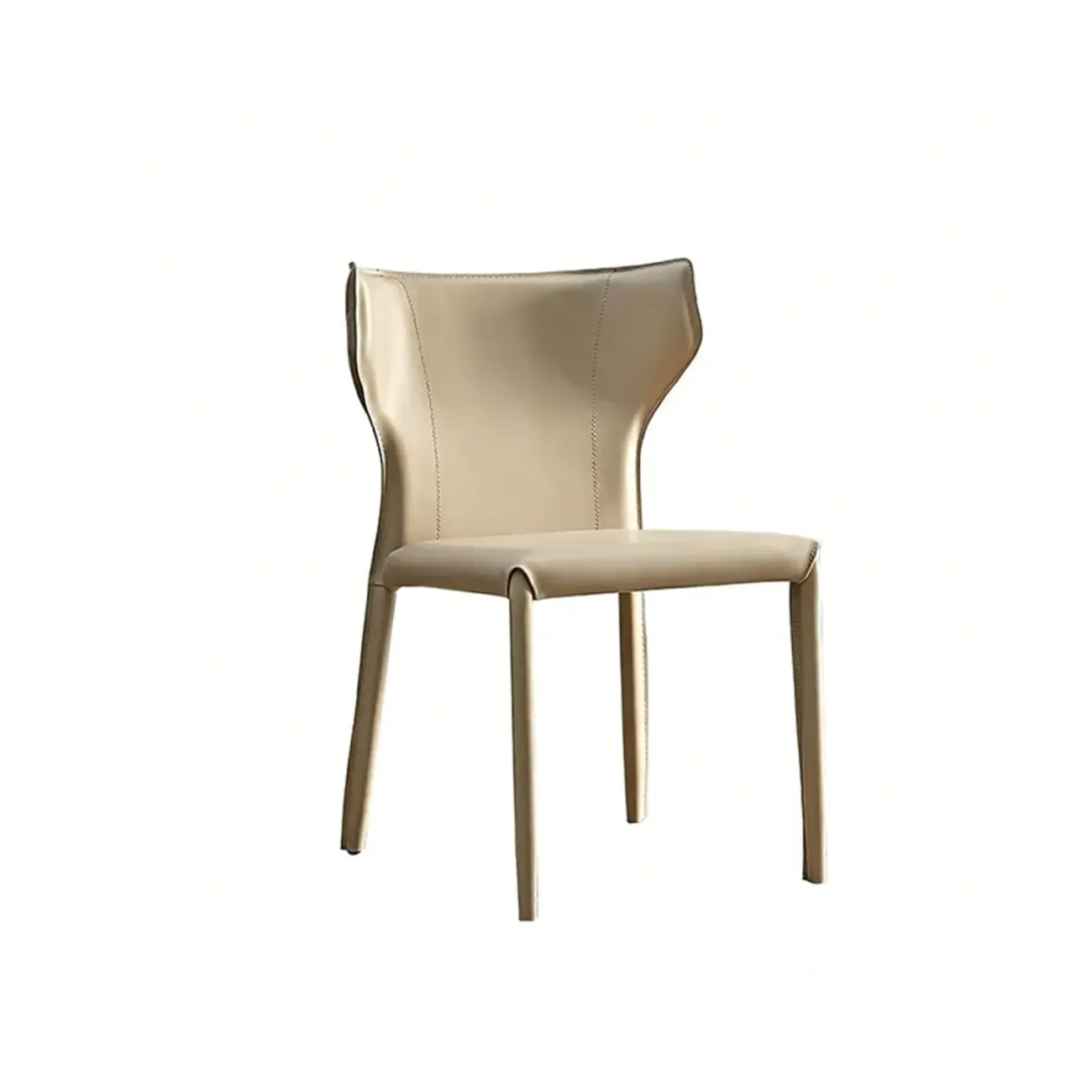 Mid Century Modern Modern Saddle Leather Dining Chairs Image - 6