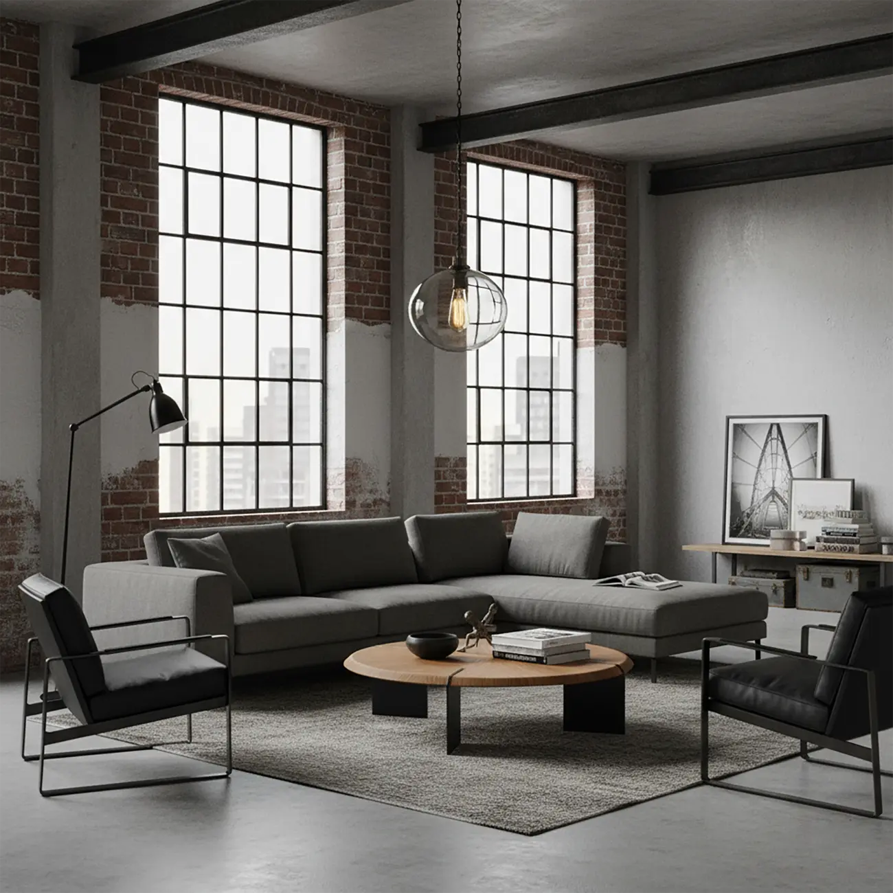 Round Modern Wood Stainless Steel Living Room Coffee Table Image - 4 | homeyfad