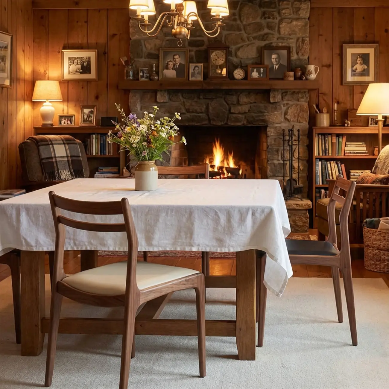 Modern Upholstered Ladder Back Wooden Dining Chair  Image - 5 | homeyfad