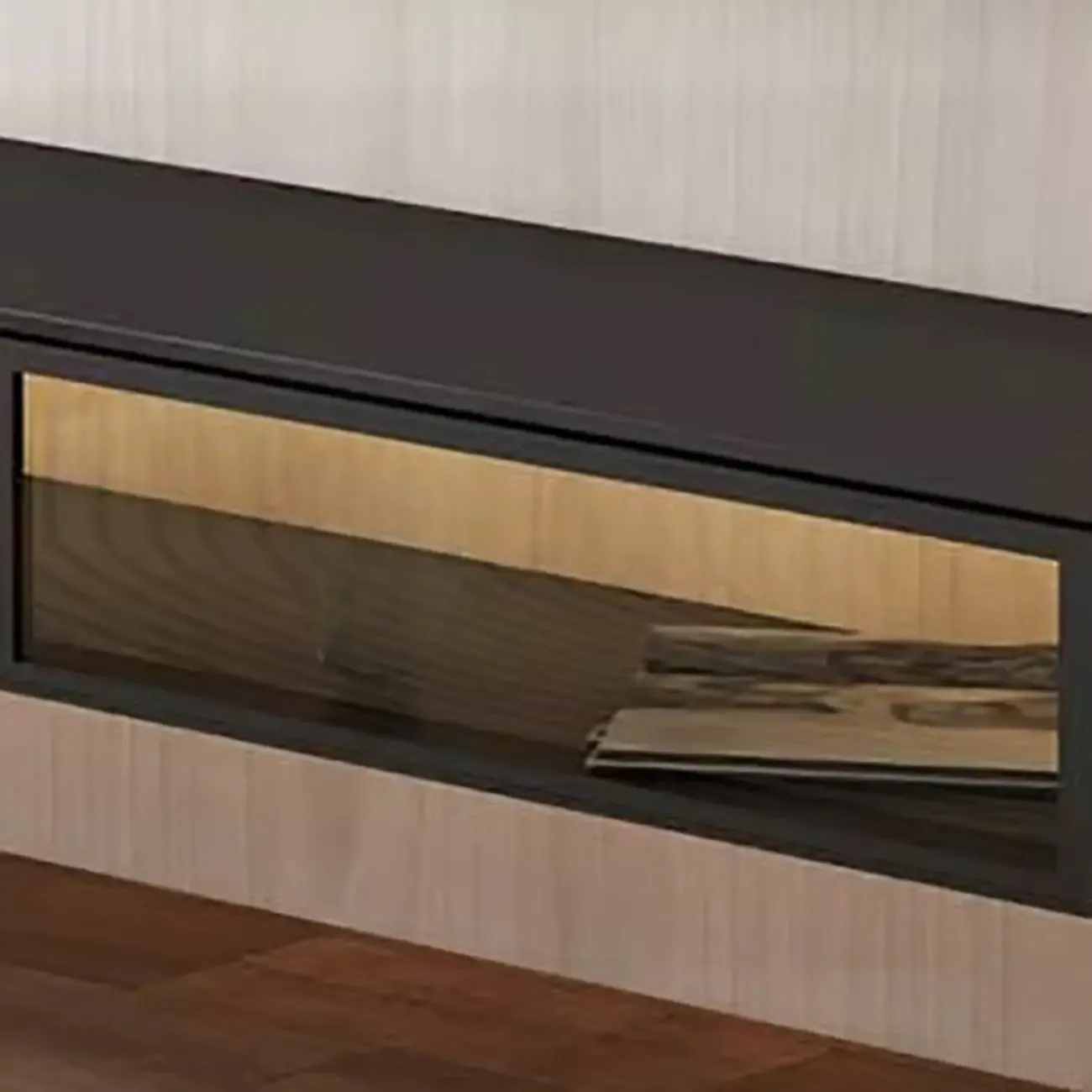 Industrial Grey Stone Floating TV Stand with Drawers for Home Image - 7