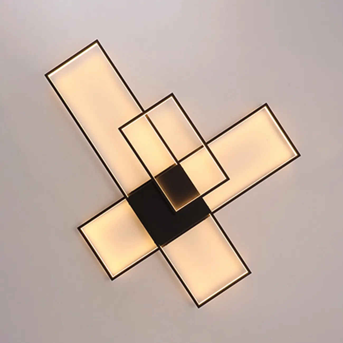 Modern Geometric Metal Wall Light for Bedroom Decor Image - 2 | homeyfad