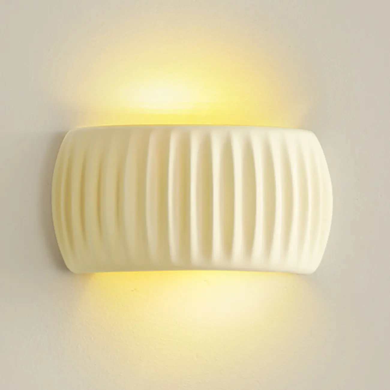 Modern White Wall Sconce with Resin Shade for Bedroom Decor | homeyfad