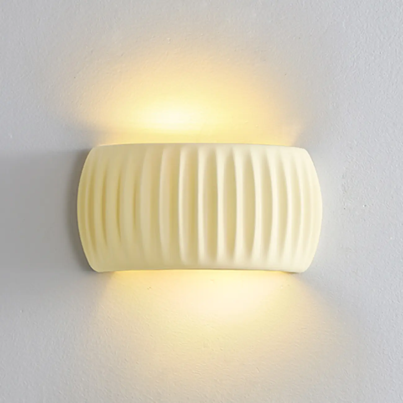 Modern White Wall Sconce with Resin Shade for Bedroom Decor | homeyfad