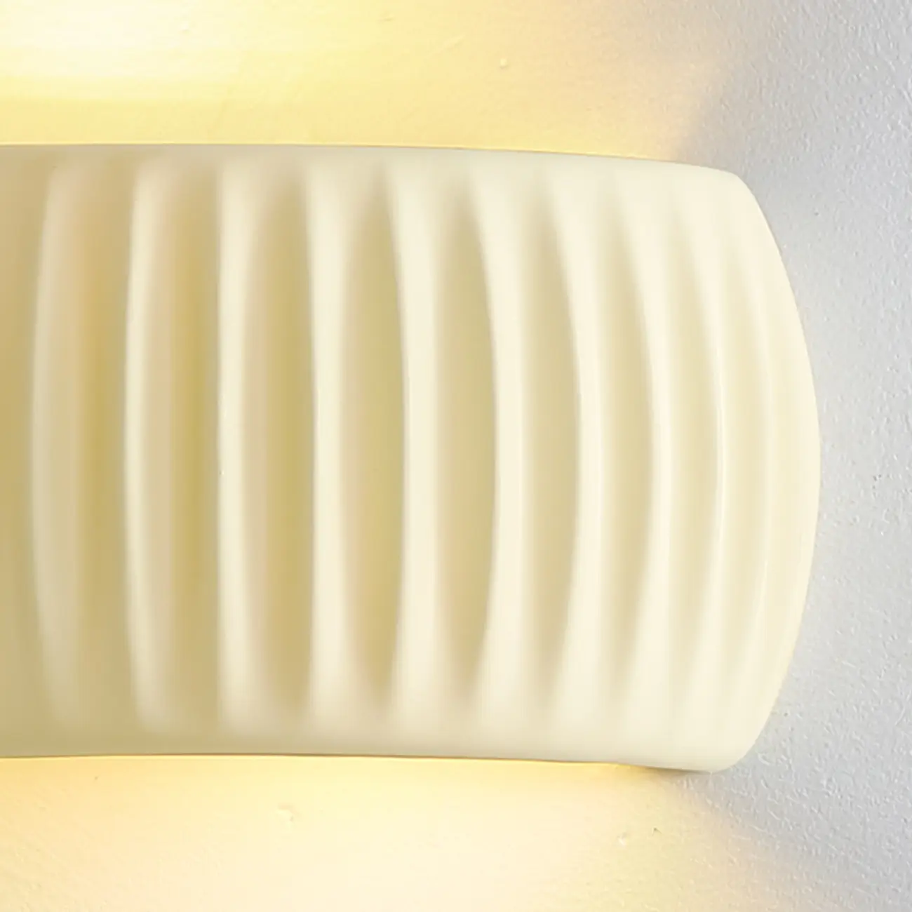 Modern White Wall Sconce with Resin Shade for Bedroom Decor | homeyfad