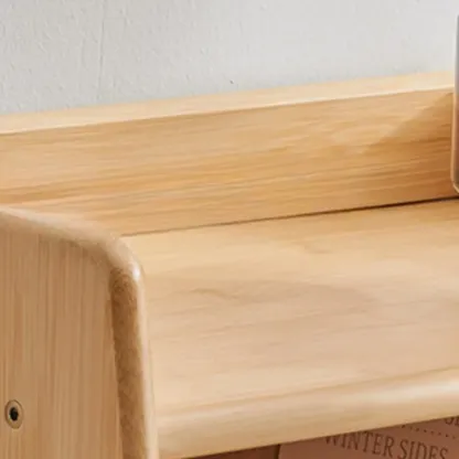 Antique Modern Wood Narrow Ladder Bookcase Image - 10