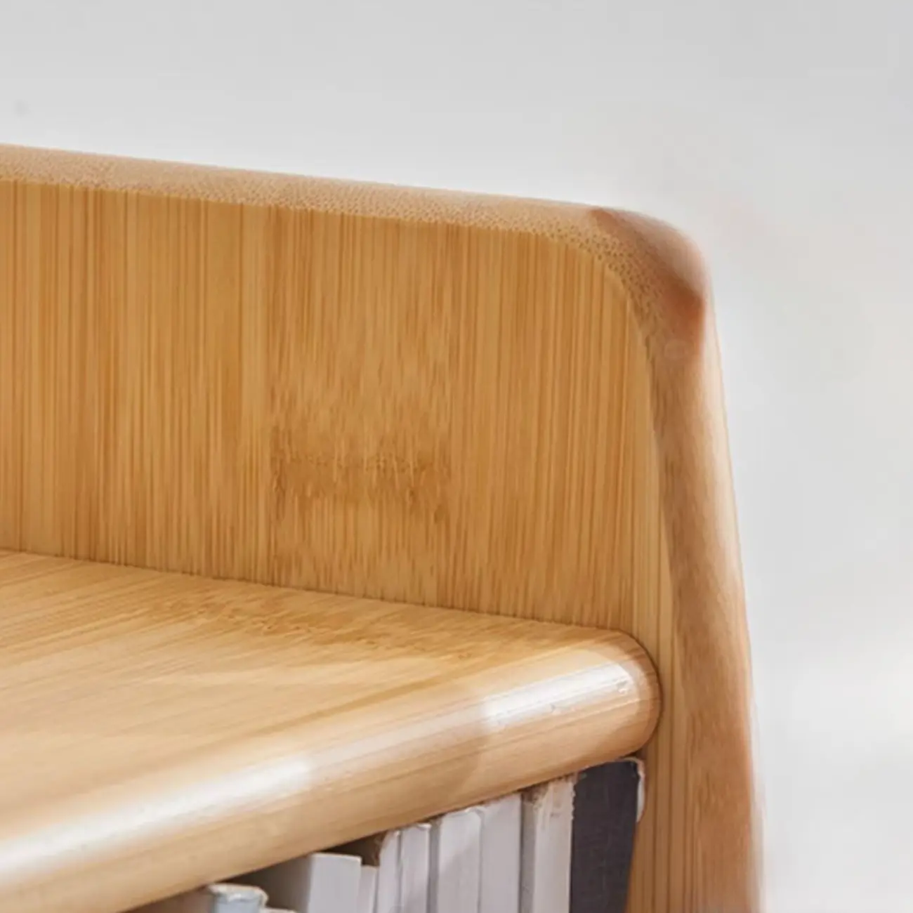 Antique Modern Wood Narrow Ladder Bookcase Image - 11 | homeyfad