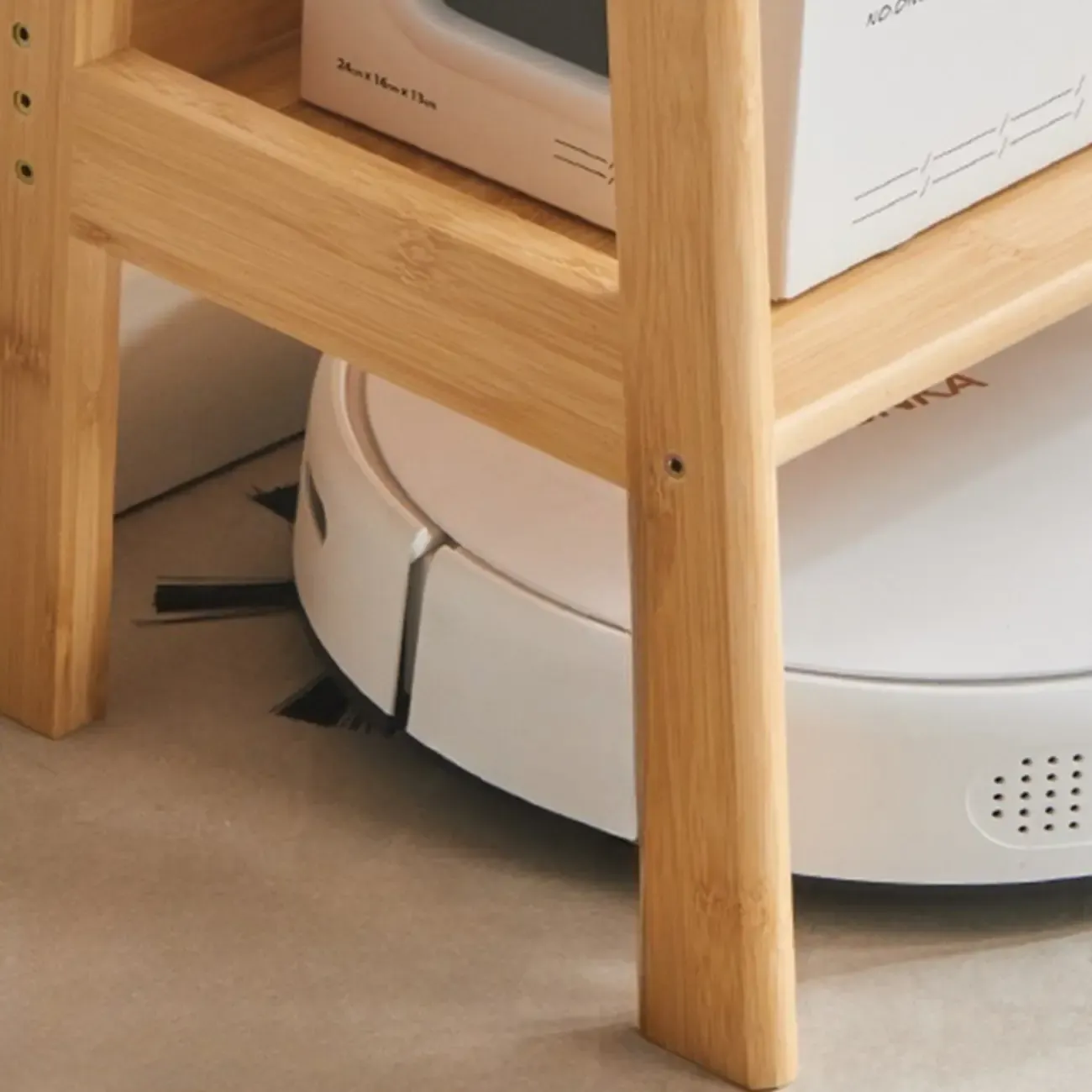 Antique Modern Wood Narrow Ladder Bookcase Image - 12