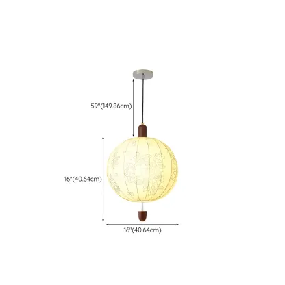 Elegant Floral Fabric Pendant Chandelier for Living Room Image - 21