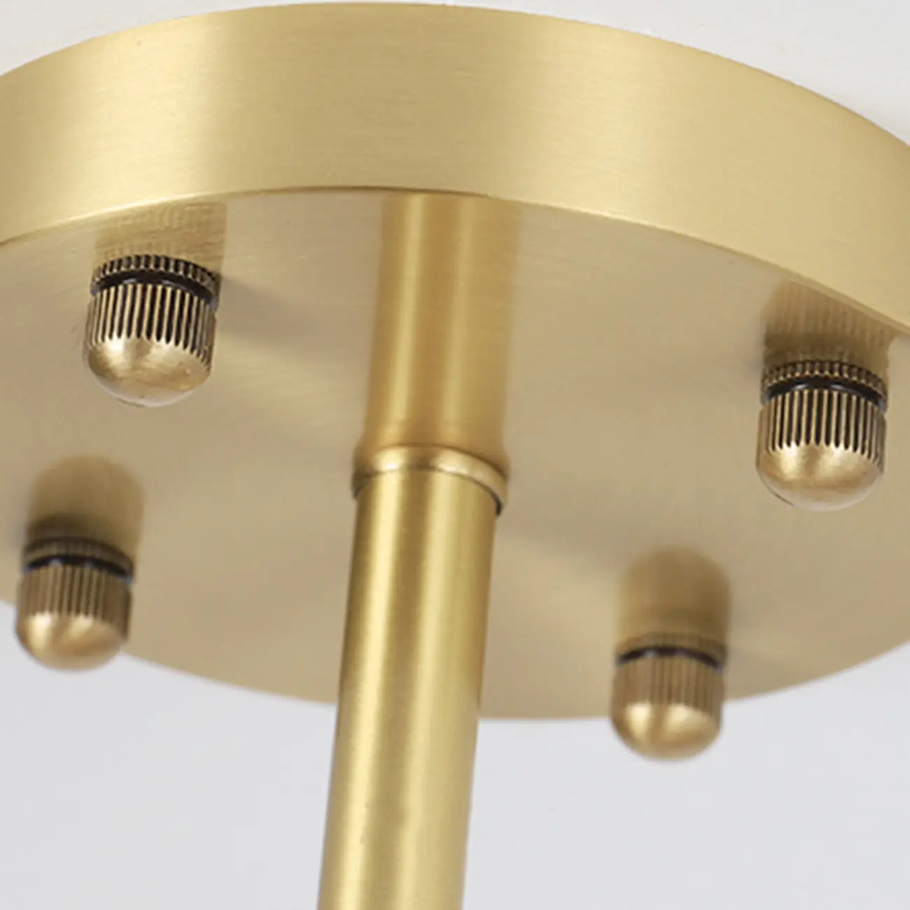 Flower Shaped Modern Gold Semi-Flush Ceiling Light with 3-Light Image - 11 | homeyfad