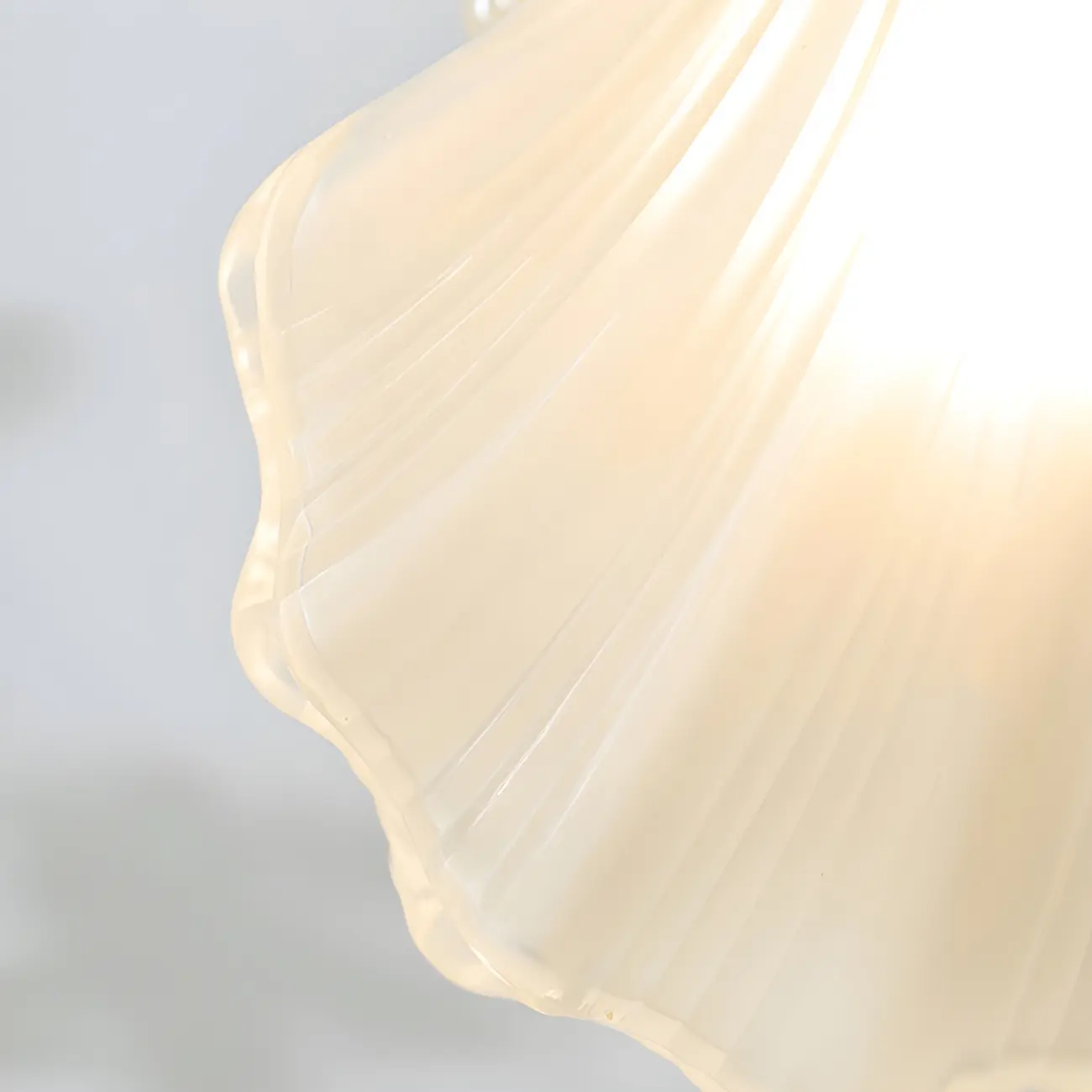 Modern Gold Shell Wall Light with Frosted Glass for Bedroom Image - 8 | homeyfad