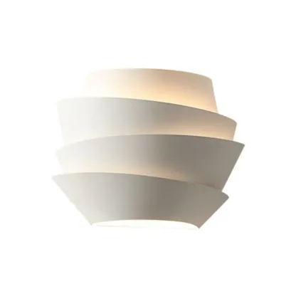 Inspired 2-Light Iron White Spiral Wall Sconce Image - 6