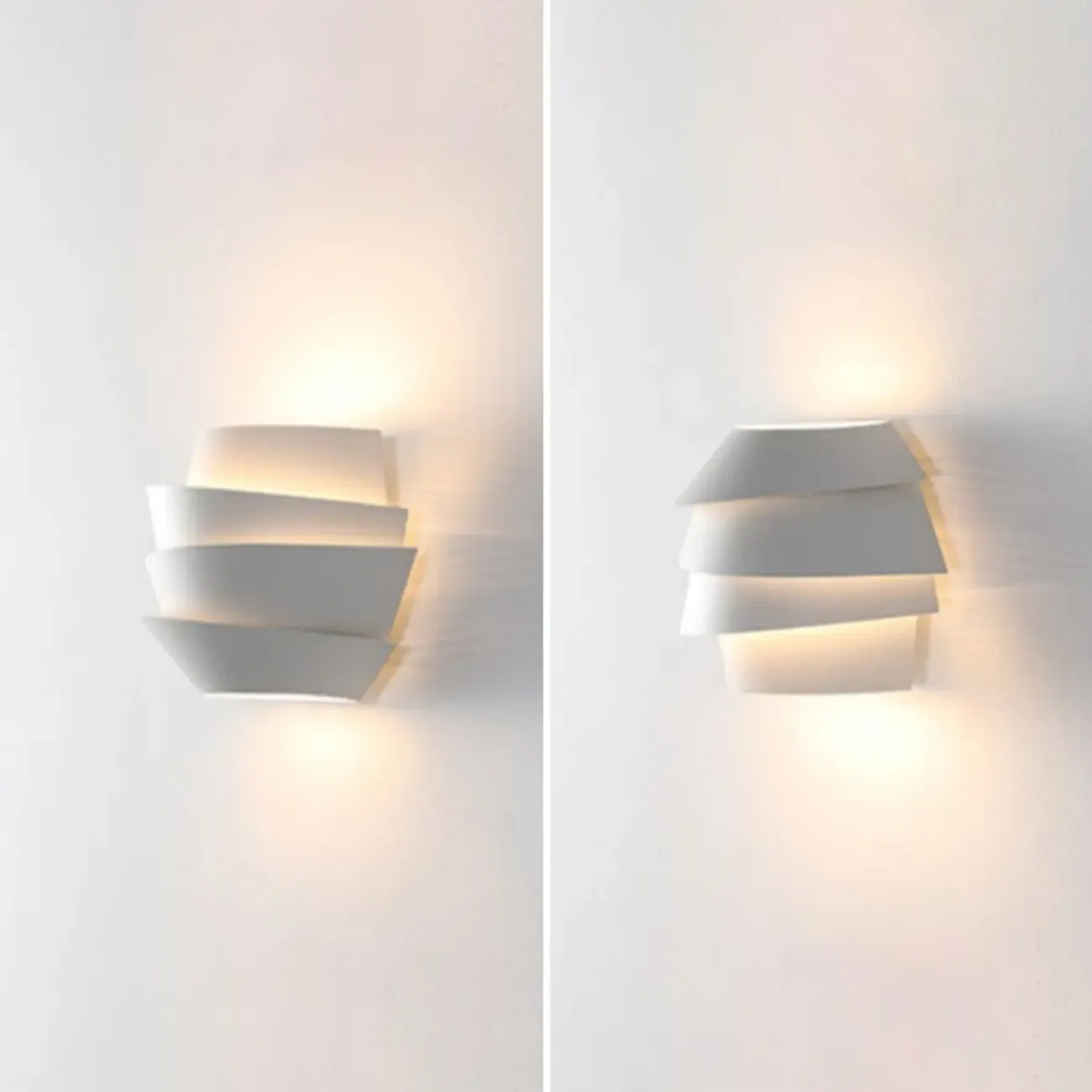 Inspired 2-Light Iron White Spiral Wall Sconce Image - 7