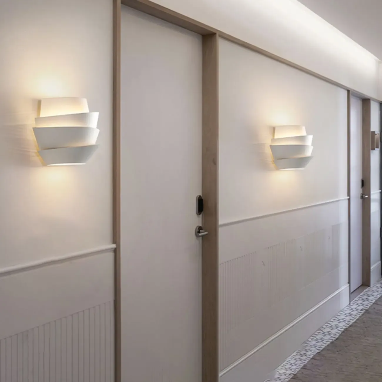 Inspired 2-Light Iron White Spiral Wall Sconce Image - 13
