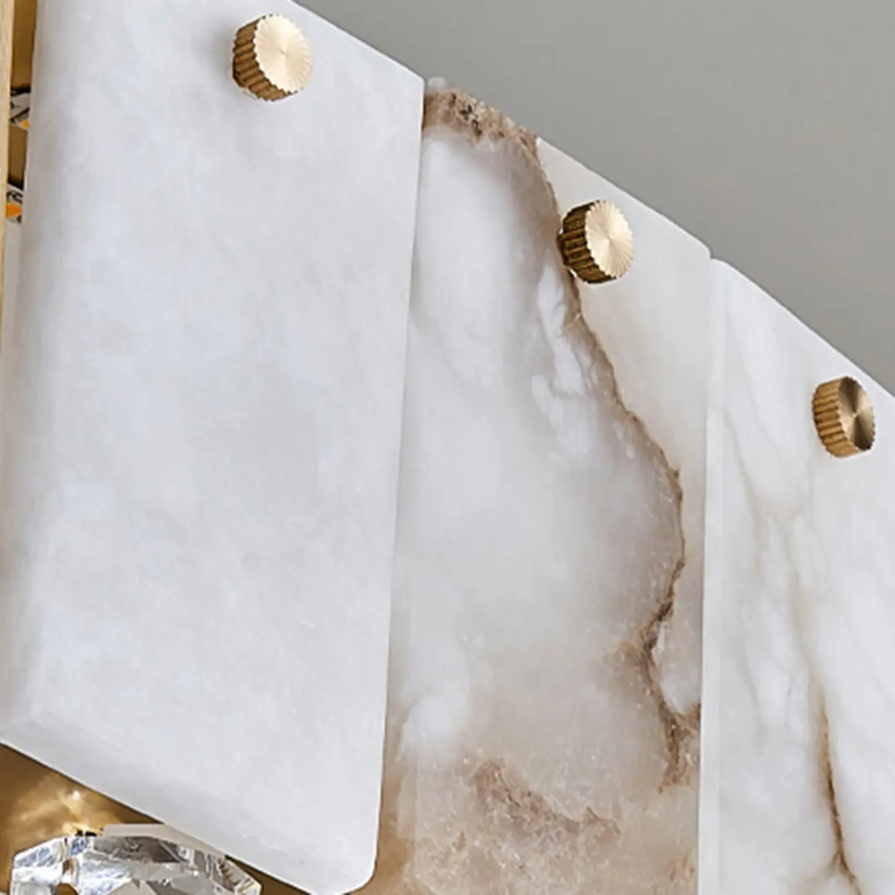 Agate Gold Circular Onyx Modern Ring Chandelier Light Image - 12 | homeyfad