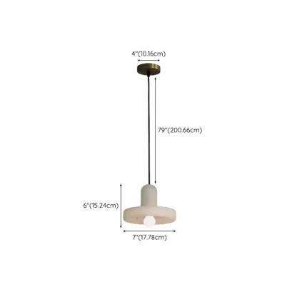 Modern Gold Metal Cylindrical Kitchen Island Pendant Light #size