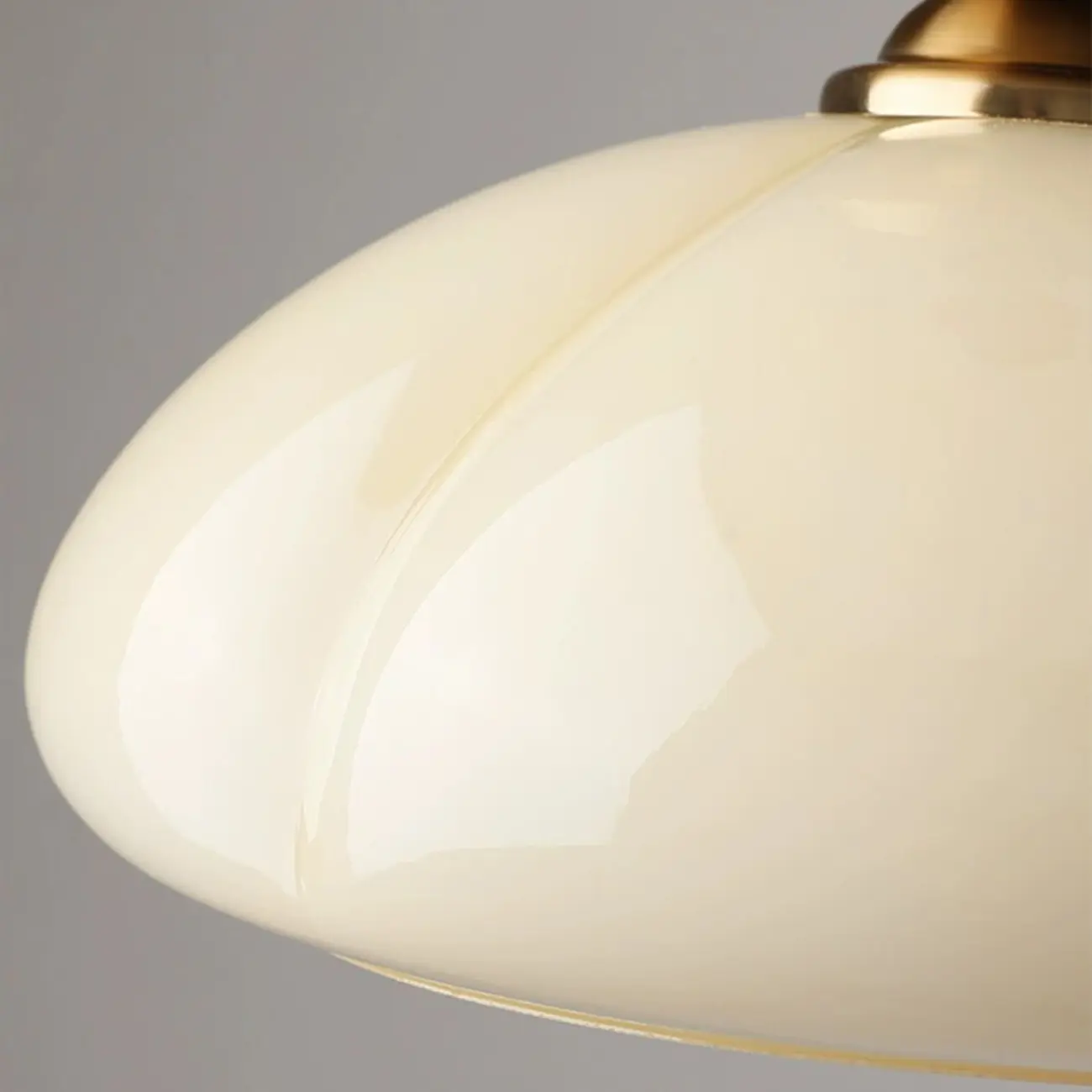 Modern Gold Glass Semi Flush Ceiling Light for Living Room Image - 13 | homeyfad
